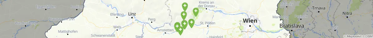 Kartenansicht für Apotheken-Notdienste in der Nähe von Gutenbrunn (Zwettl, Niederösterreich)
